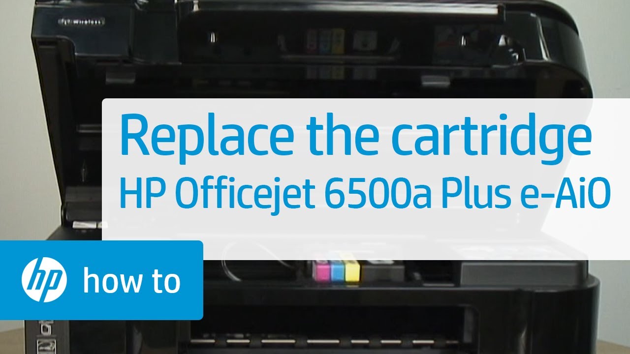 Larry Belmont tæmme synet Replace the Cartridge | HP Officejet 6500a Plus e-All-in-One Printer  (E710n) | HP - YouTube