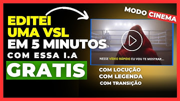 Como EDITAR VSL em menos de 5 minutos utilizando Inteligência Artificial!