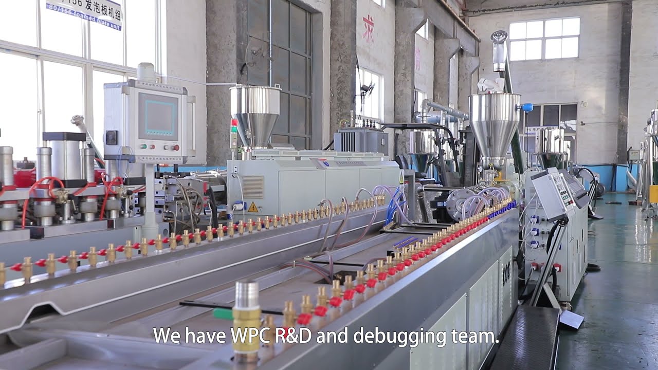 wood plastic composite machine wpc machine factory in China