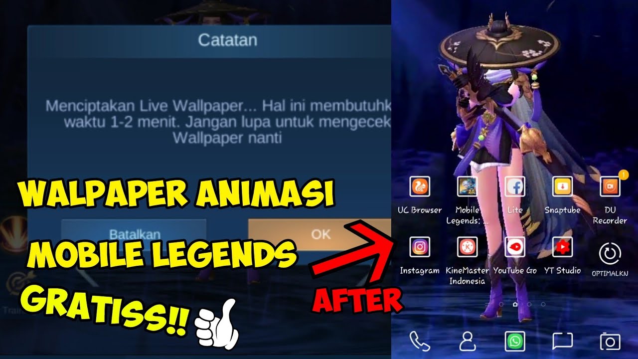 CARA MENGGUNAKAN INSTAL WALLPAPER  ANIMASI BERGERAK  MOBILE  