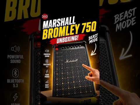 Marshall Bromley 750 Unboxing #unboxing #marshall #marshallspeaker #unboxingvideo #partyspeaker