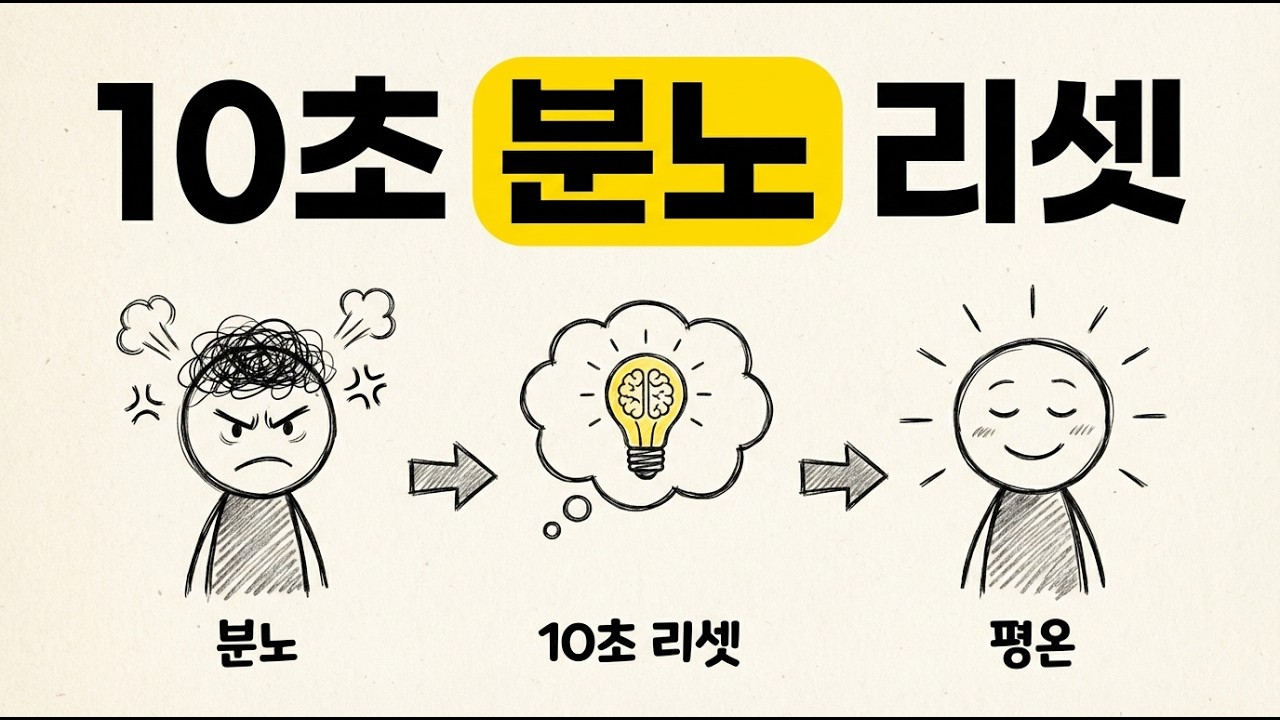 화가 날 때 십초만 이것 하세요ㅣ뇌과학이 증명한 분노 리셋법