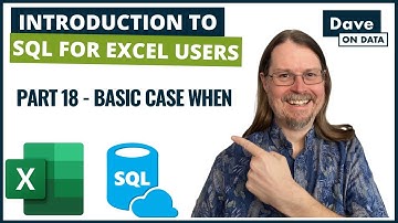 Introduction to SQL Programming for Excel Users Part 18 - Basic CASE WHEN