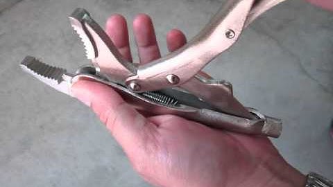 Replace spring of  locking pliers by yourself