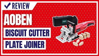 AOBEN 8.5 Amp Biscuit Cutter Plate Joiner with No. 0 Wood(30 Pcs) No. 10  Wood(30 Pcs) No. 20 Wood(50 Pcs), 4 Tungsten Carbide Tipped Blade