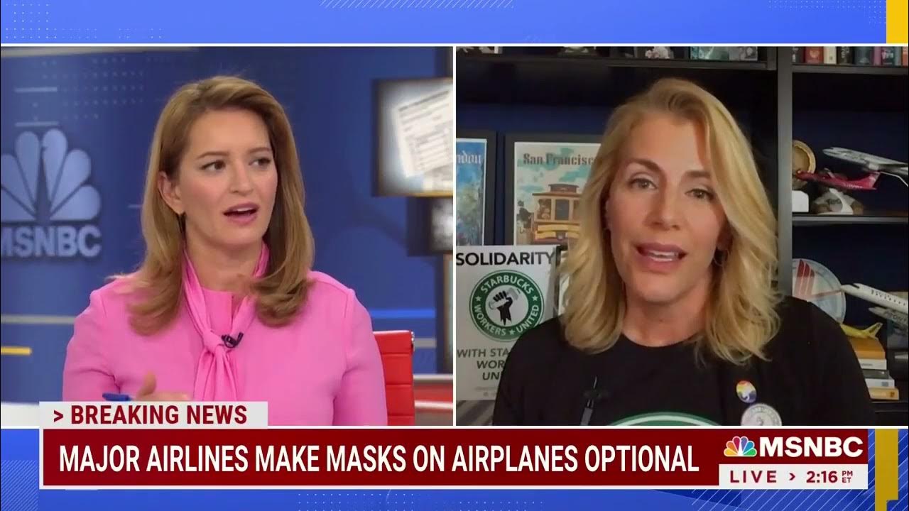 AFA on MSNBC’s Katy Tur Reports Major Airlines Make Masks on Airplanes