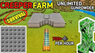 How to make Creeper Farm in Survival minecraft || Unlimited Gunpowder || Splash Gamerz screenshot 5