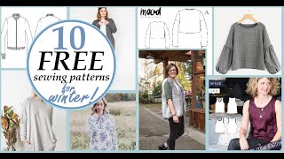 10 COZY and FREE sewing patterns for winter 2020!