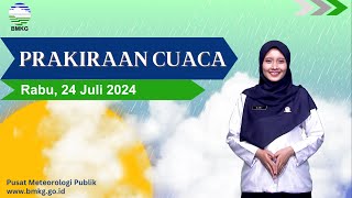 Prakiraan Cuaca Esok Hari, Rabu, 24 Juli 2024.