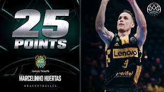 Marcelinho Huertas (25 PTS) | Player Highlights | LNTF v PERI | #BasketballCL 2023-24