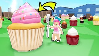 Roblox: EATING THE *BIGGEST* CUPCAKE IN ROBLOX!!!