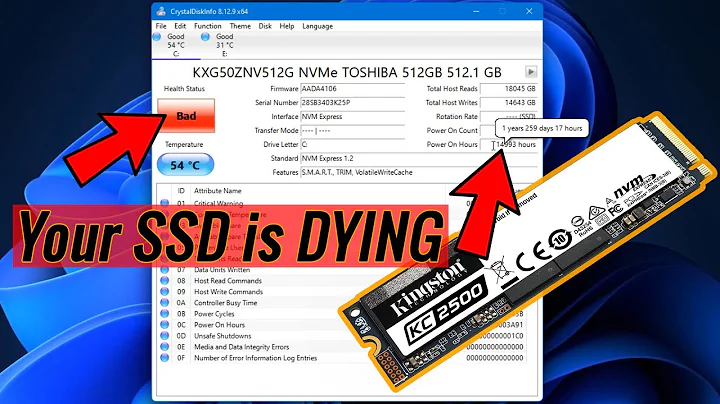 How to Check your SSD/HDD if it's Failing // Life Span and Health Status