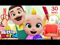 Haircut Song | Learning With Nina And Nico + More Little World Nursery Rhymes