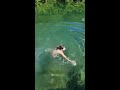 Andrea saltando al agua en Lagoa do Japones - Pindorama do Tocantins, To.