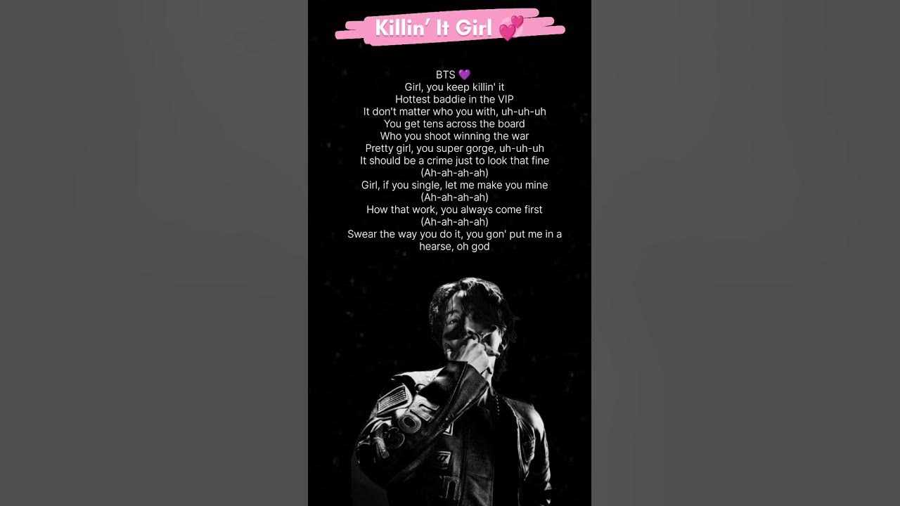 Killin’ It Girl (Solo Version) j-hope _Song Lyrics ⚡😎😲🔥