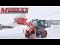 How to clear snow using your loader - Kubota B2650 Cab Compact Tractor