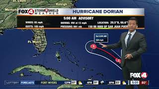 5 AM Advisory on Hurricane Dorian