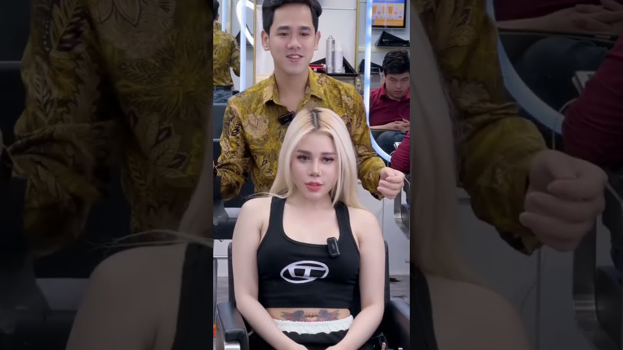 Bắt gặp thánh nữ VanKy đi Nối tóc tại Gia Hiếu - YouTube