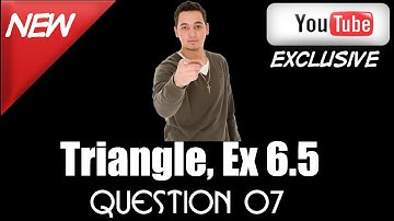 Ncert Solutions for Class 10 maths ,Triangle Ex 6.5 Q7