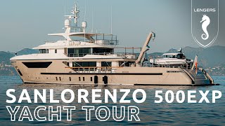 Sanlorenzo 500EXP motor yacht for sale | Walk through tour - Lengers Yachts