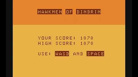 Hawkmen of Dindrin for the TRS-80 MC-10