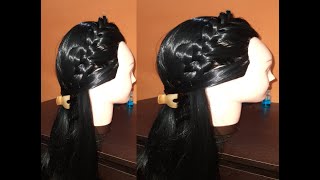 Side braided hair style  Side plaits briaded design rich hairstyle  Rich designer  SSC Arts 1334