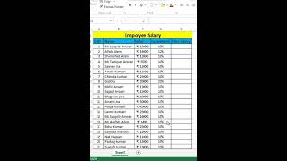 Trick to calculate salary increment 💪😎 #advancedexcel #excelshorts screenshot 4