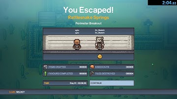 The Escapists 2 Co-op Speedrun Rattlesnake Springs