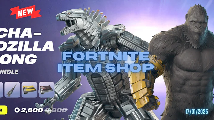 Fortnite item shop: New Mechagodzilla and Kong skins are here! 17th of January 2025 (CH6 S1)