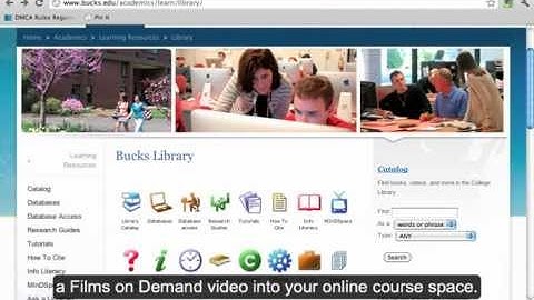 Embed a Films on Demand Video into a Canvas Course Space