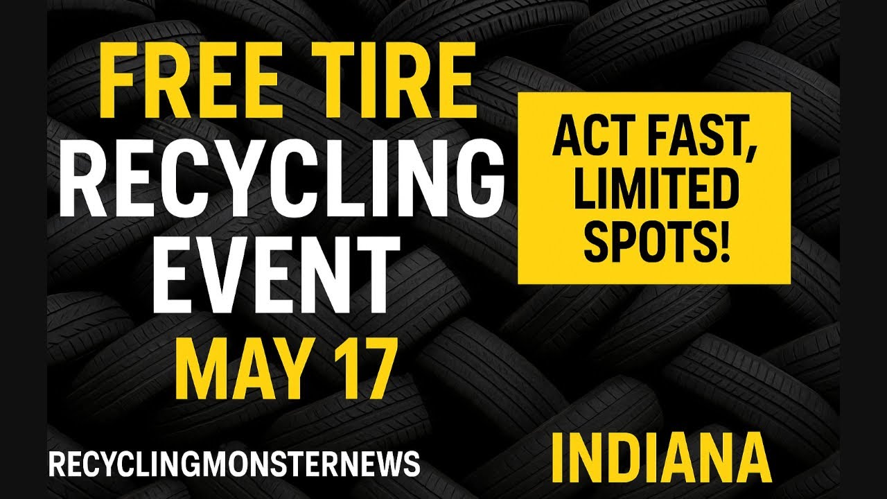 Free Tire Recycling Event Announced for Indiana Residents! | 