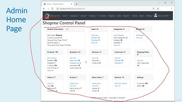 1  Understand Requirement for Admin Home Page