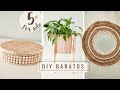 Manualidades baratas - Solo 5€ - Fabrica tu espejo boho, macetero y caja de madera 💫