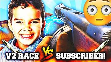 INSANE V2 ROCKET RACE AGAINST SUBSCRIBER 😳 (DOUBLE V2 ROCKET) - NUKE RACE GONE INSANE on COD WW2!