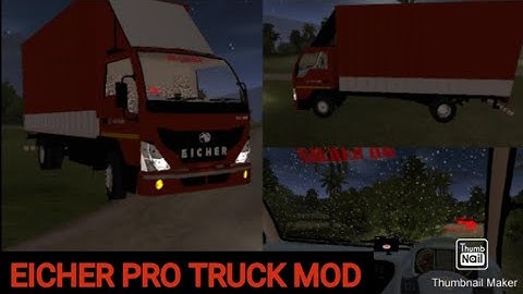 Eicher pro truck mod in bus simulator indonesia V3.7.1|Password in video #bussidmod #truckgames