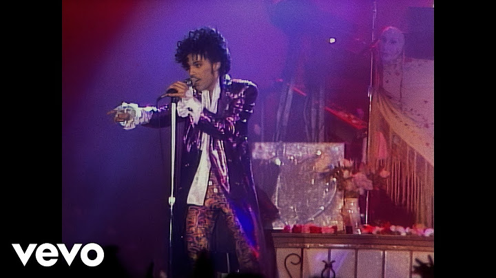 Little Red Corvette Live version - Live performance video thumbnail
