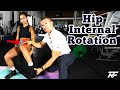 How to Improve your Hip Internal Rotation | Hip Mobility Squat for Low Back Pain