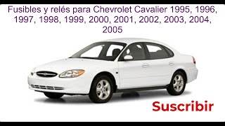 Diagrama de fusibles y relés para Ford Taurus 2000 / 2001 / 2002 / 2003 / 2004 / 2005 / 2006 / 2007.