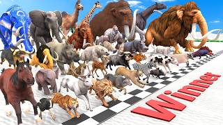 Ultimate Race 34 Wild Animals Speed Challenge: Which is the Fastest? Animal Revolt Battle Simulator screenshot 4