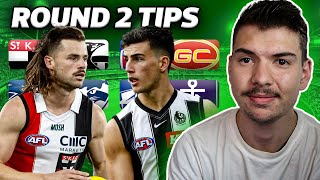 Round 2 AFL Tips + Predictions 2024