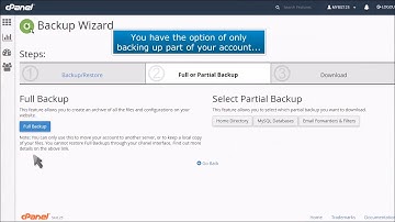 cPanel: How to Backup Your Website