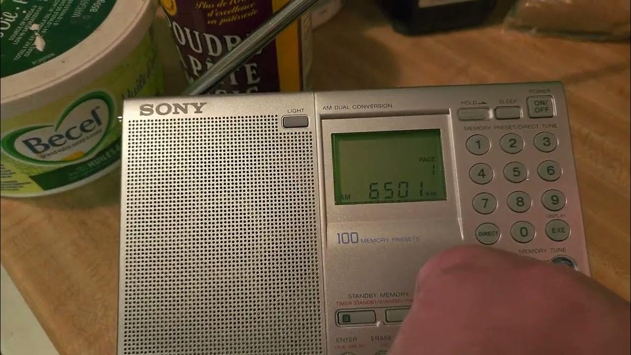 Sony ICF7600GR receiving Chesapeake, Virginia Maritime weather