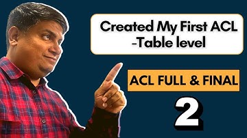 ServiceNow ACL Live Demo Series In English |  Created Table level ACL | Part 2