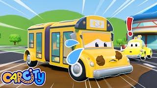 Oh no! SCHOOL BUS gets stuck in MUD| Emergency Vehicles for kids | Car Repair by Car City Cartoon for Kids 12,349 views 1 month ago 27 minutes