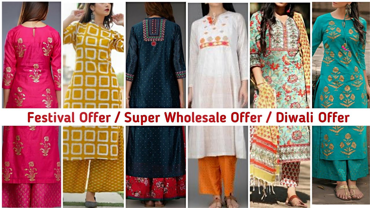 Diwali Festival Party Wear Rayon Printed Kaftan Kurti & Pant Mothers Gift  Dress | eBay