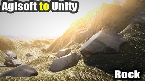 3D Scanned Rock From Agisoft To Unity 5