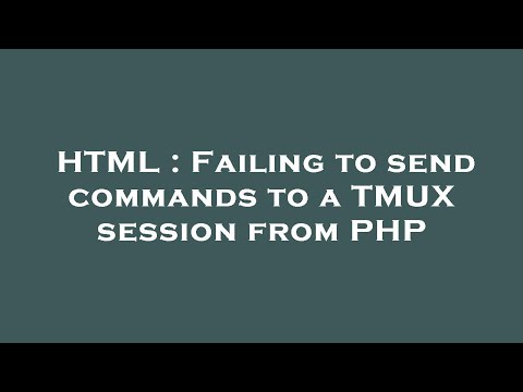 HTML : Failing