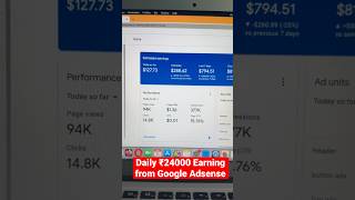 रोज़ 24000₹ Google Adsense Se 😵 | Desi Blogger #earning  #blogger #adsense screenshot 2