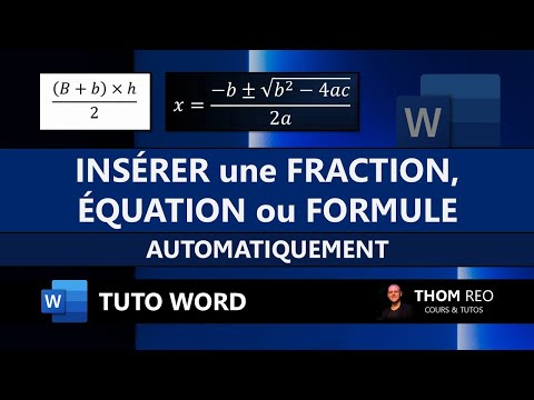 Vidéo: Comment Taper Des Formules Dans Word