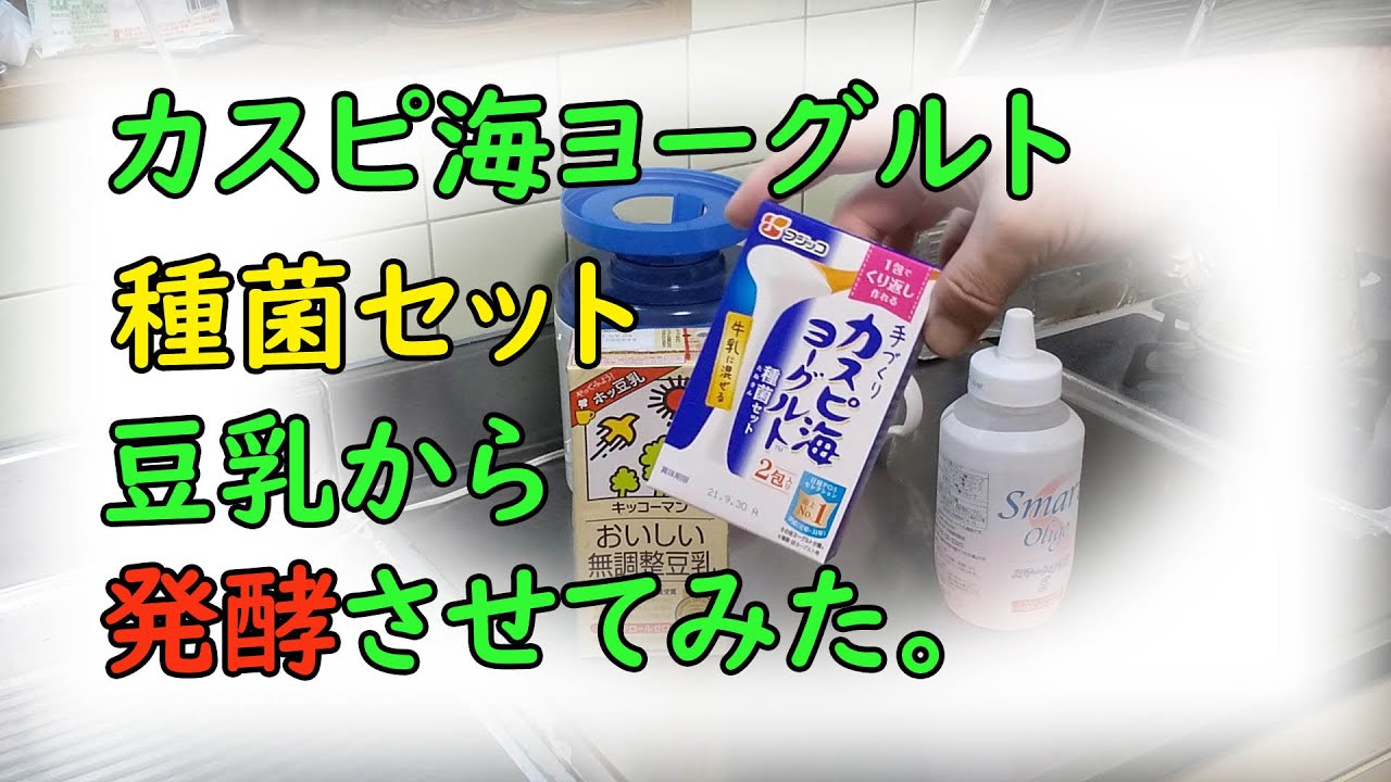 豆乳でヨーグルト カスピ海ヨーグルト種菌セット Youtube